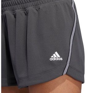 adidas 3 stripe knit shorts